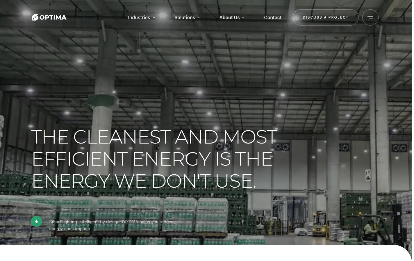Página de inicio de Optima Energy